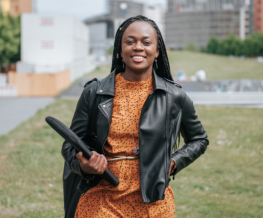 Professional woman outdoors in Calgary, representing tailored local SEO services.